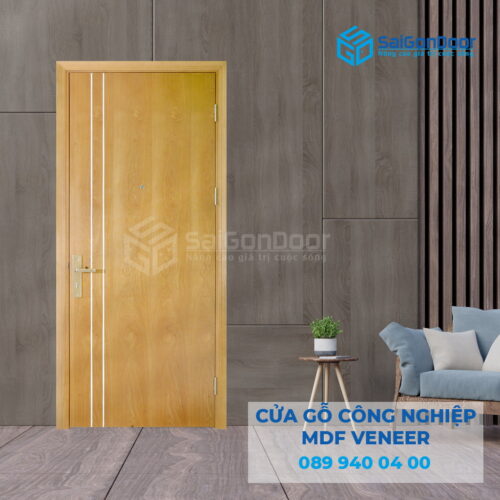 Cửa Gỗ MDF Veneer P1R2 ASH 1-SGD