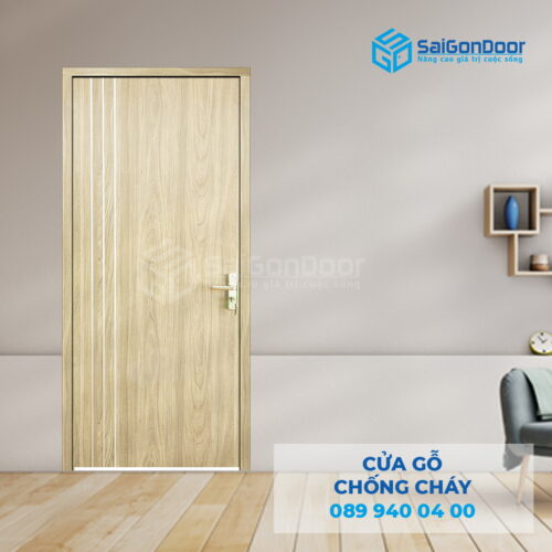 Cửa Gỗ Chống Cháy MDF Laminate P1R2 23029-SGD