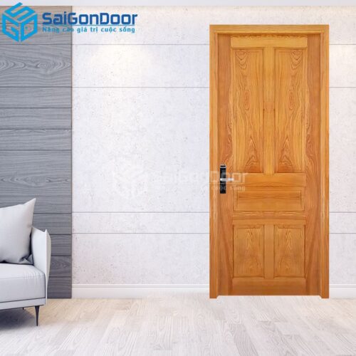 Cửa Gỗ Tự Nhiên 5A Sồi-GTN-SGD