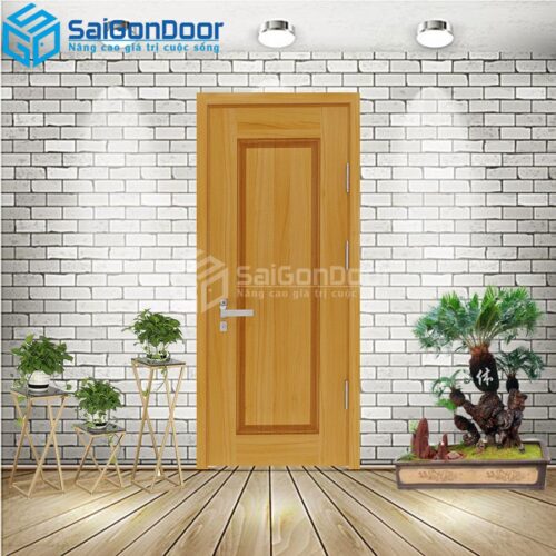 Cửa Nhựa Gỗ Composite 1B Sồi 2-CP-SGD