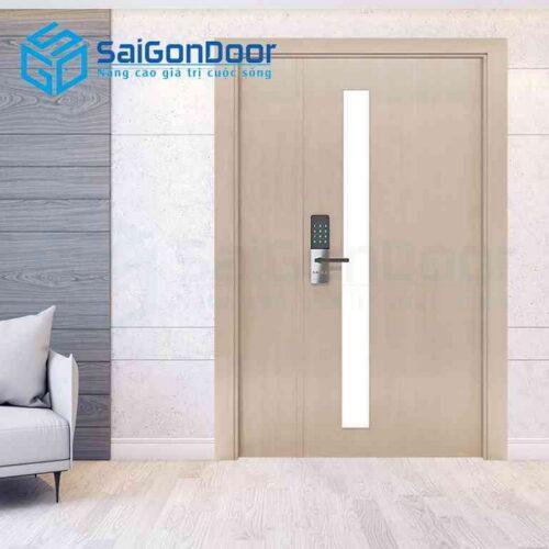 Cửa Gỗ HDF Melammine 2P1G1