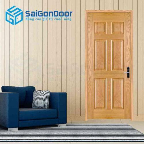 Cửa Gỗ HDF Veneer 6A ash 3