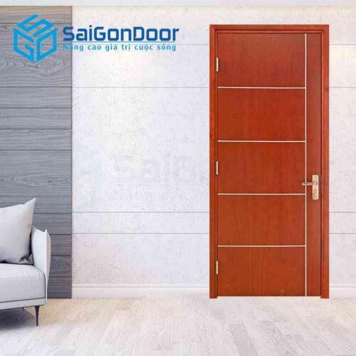 Cửa Gỗ MDF veneer P1R5 xoan dao 3.