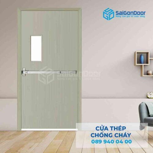 Cửa Thép Chống Cháy P1G1 xam thanh thoat hiem