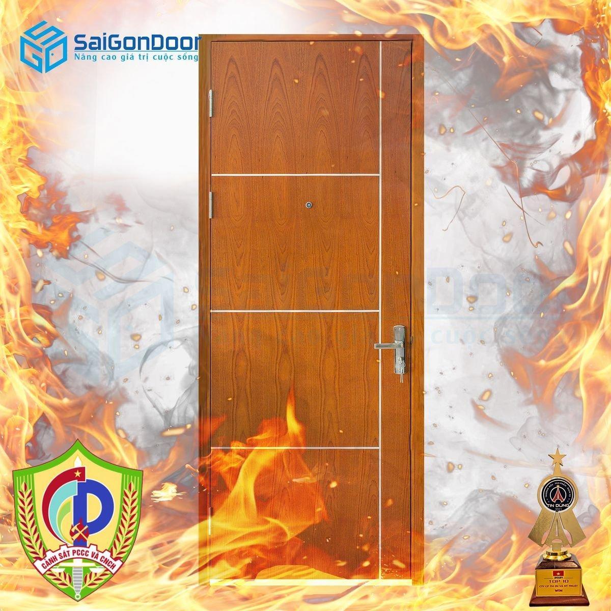 Cửa gỗ chống cháy - SaiGonDoor