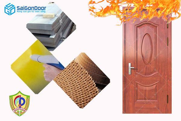 Cửa thép vân gỗ chống cháy tốt