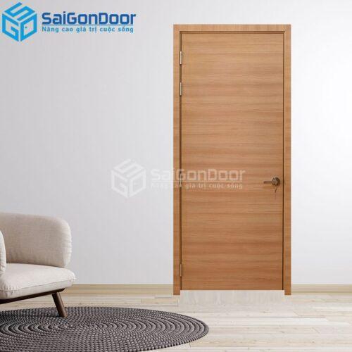 Cửa Gỗ MDF Laminate P1 van ngang 1-MDFL-SGD