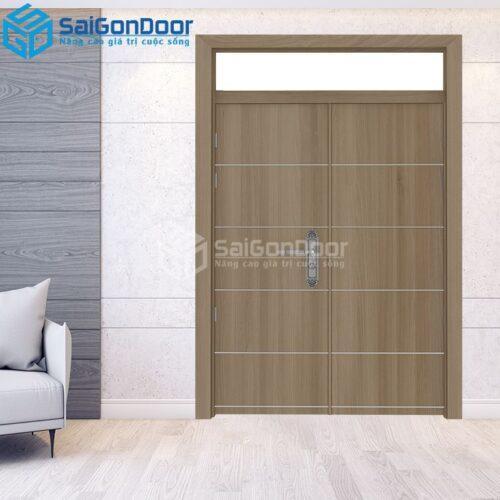 Cửa Gỗ HDF Laminate 2P1R10 FIX-MDFL-SGD