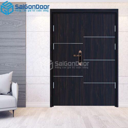 Cửa Gỗ Công Nghiệp MDF Laminate 2P1R5-MDFL-SGD
