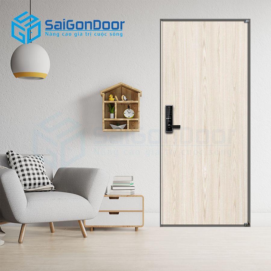 Cửa thép Hàn Quốc giá rẻ màu trơn WH