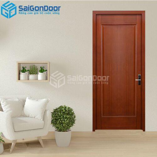 Cửa Gỗ HDF Veneer 1B Xoan Đào-HDFV-SGD