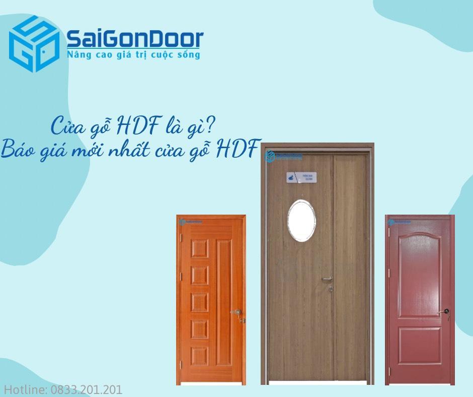Cửa gỗ HDF là gì? Báo giá mới nhất cửa gỗ HDF