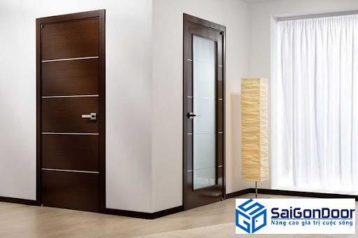 Mẫu cửa gỗ công nghiệp HDF cho phòng ngủ - Saigondoor Mẫu cửa gỗ công nghiệp HDF cho phòng ngủ - Saigondoor