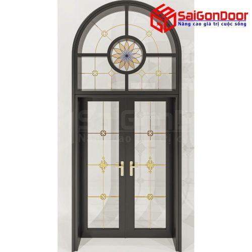 Cửa Nhôm Vân Gỗ SGD-CNVG-27