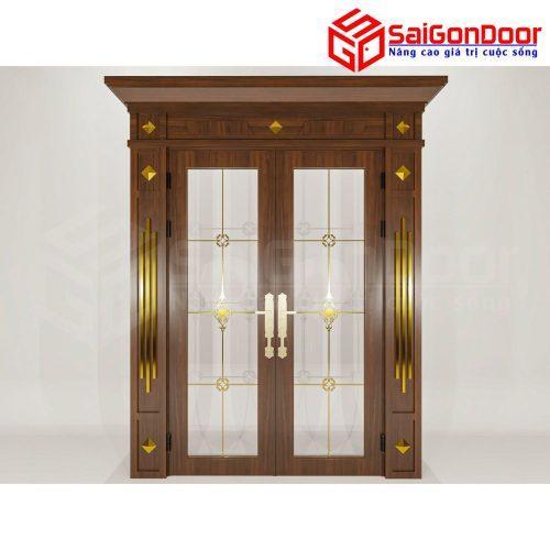 Cửa Nhôm Vân Gỗ SGD-CNVG-39