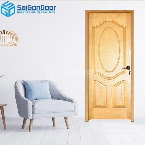 Cửa Gỗ HDF Veneer 3A-Sồi-HDFV-SGD