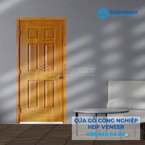 Cửa Gỗ HDF Veneer 6A-Sồi 2-SGD