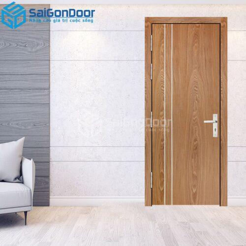 Cửa Gỗ MDF Veneer P1R2 Sồi 2-MDFV-SGD