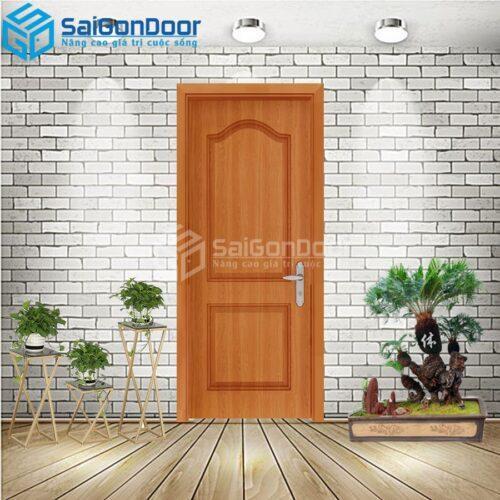 Cửa Nhựa Gỗ Composite 2A Xoan Đào 2-CP-SGD