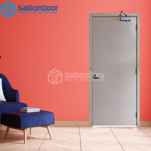 Cửa Thép Chống Cháy P1 Xám Trắng dung cui cho hoi thuy luc-a-SGD