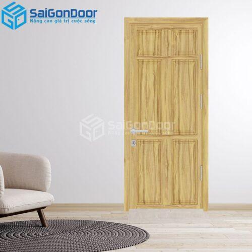 Cửa Gỗ Công Nghiệp 6A Sồi 1-HDFV-SGD