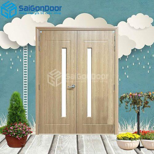 Cửa Nhựa Composite 2 canh 2-CP-SGD