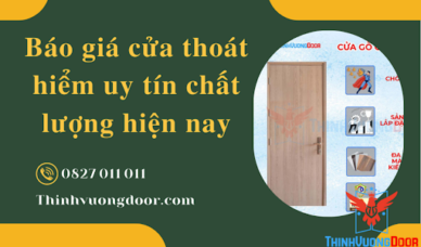 Báo giá cửa thoát hiểm uy tín chất lượng & đạt chuẩn