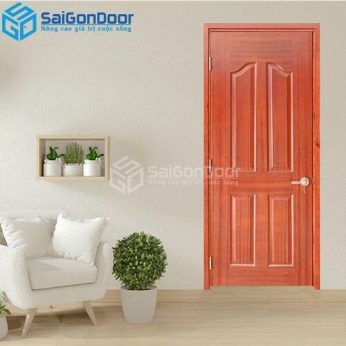 Cửa Gỗ HDF veneer 4A-Xoan Đào-HDFV-SGD