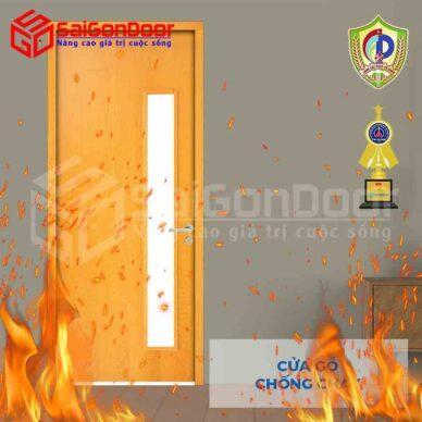 Cửa gỗ công nghiệp chống cháy chất lượng