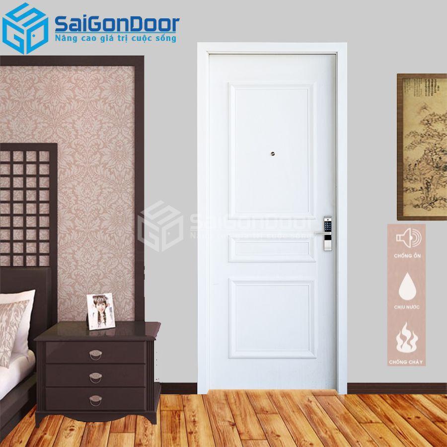 Cửa phòng ngủ nhựa gỗ Composite
