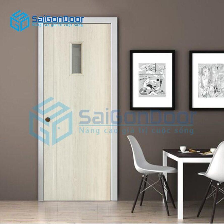 Cửa nhựa vân gỗ phòng khách SYB.3R1G-B01
