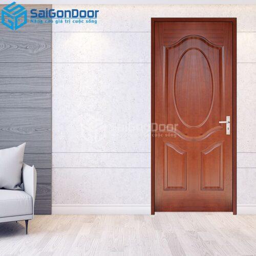 Cửa Gỗ HDF Veneer 3A-Căm Xe 2-HDFV-SGD