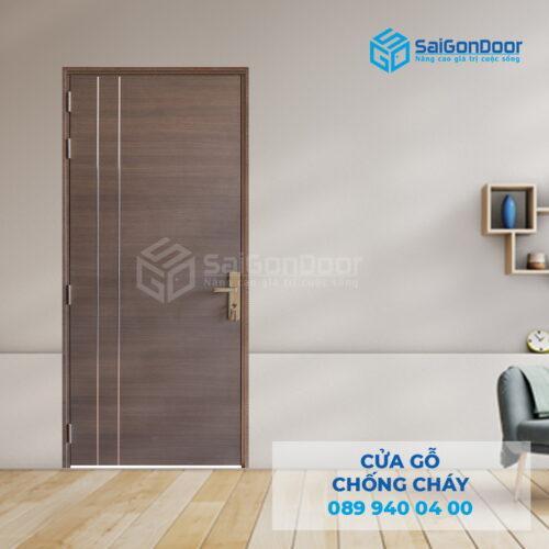 Cửa Gỗ Chống Cháy MDF Laminate P1R2-SGD