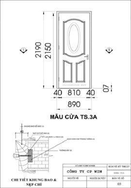 Kích thước cửa gỗ công nghiệp, cửa gỗ chống cháy
