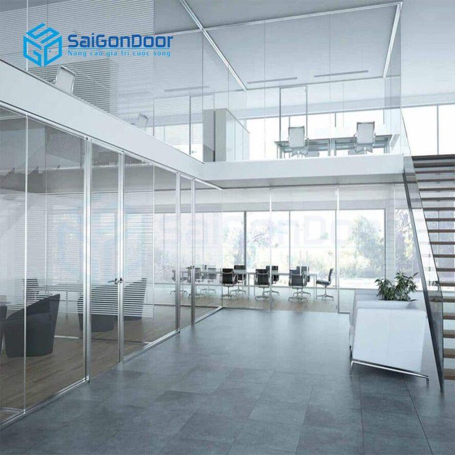 Kính ngăn cháy do Saigondoor thi công
