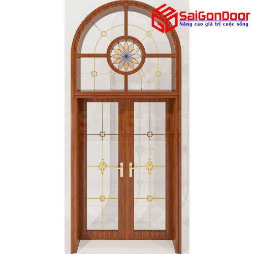 Cửa Nhôm Vân Gỗ SGD-CNVG-4