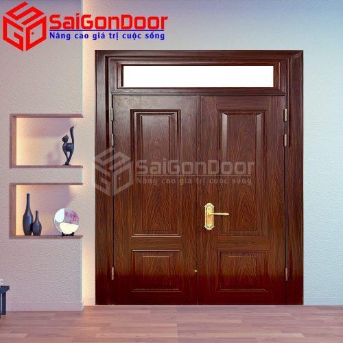 Cửa Thép Vân Gỗ SGD-KM.TVG-2C-7