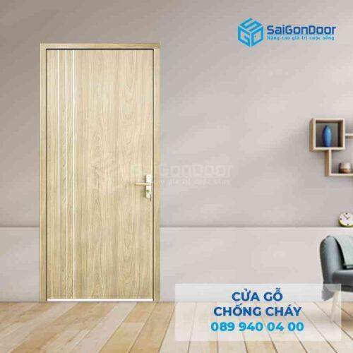 Cửa Gỗ Chống Cháy MDF Laminate P1R2 23029