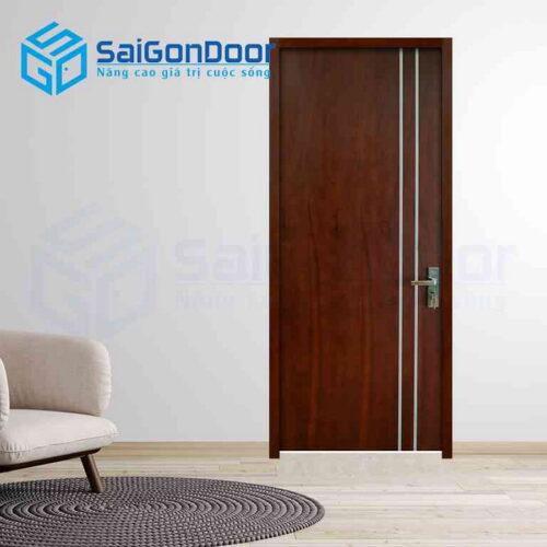 Cửa Gỗ Chống Cháy MDF Veneer P1R2 Cam xe