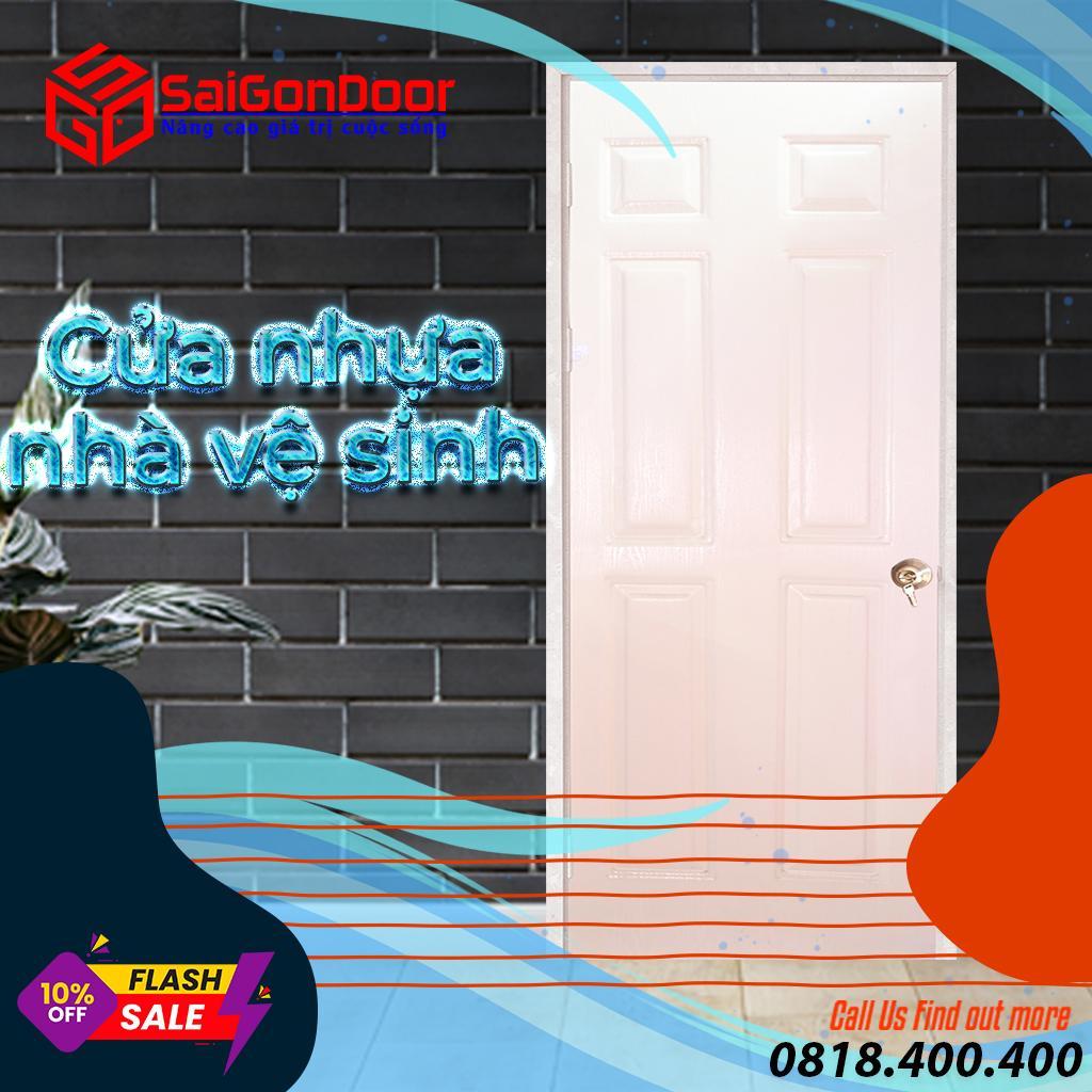 Cửa nhựa dùng làm nhà vệ sinh rất đa dạng về vật liệu, kiểu dáng và màu sắc