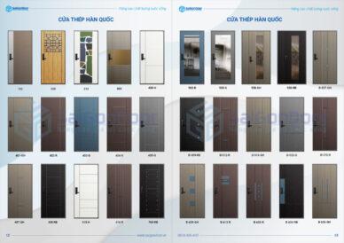 Tổng hợp 10 Mẫu cửa thép hàn quốc hot nhất làm cửa chung cư, nhà ở hiện nay