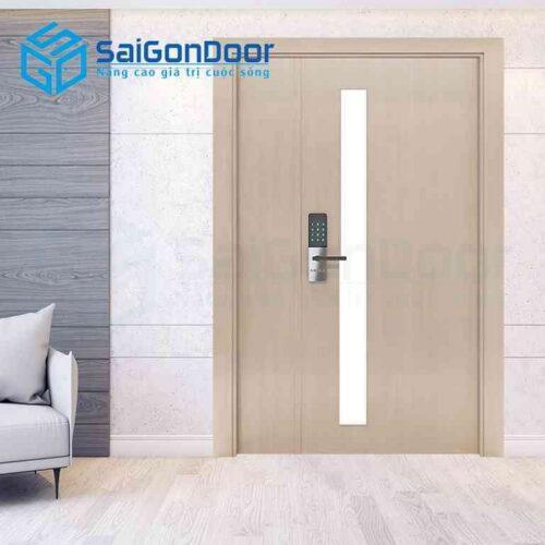 Cửa Gỗ HDF Melammine 2P1G1