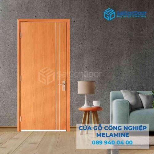 Cửa Gỗ MDF Veneer P1R2 xoan dao