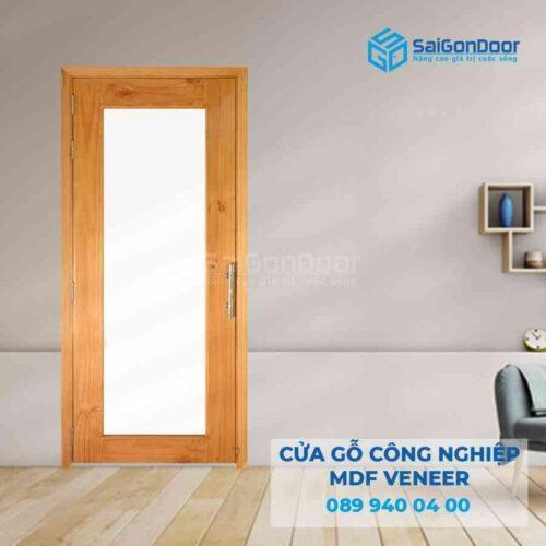 Cửa Gỗ MDF veneer o kinh