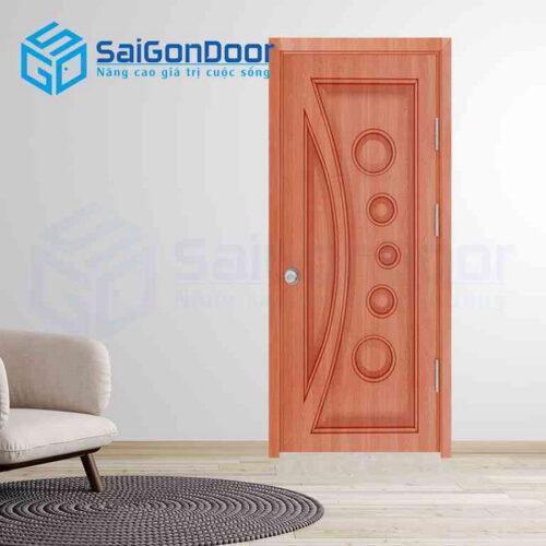 Cửa Gỗ Công Nghiệp SGD 1K Xoan dao 1