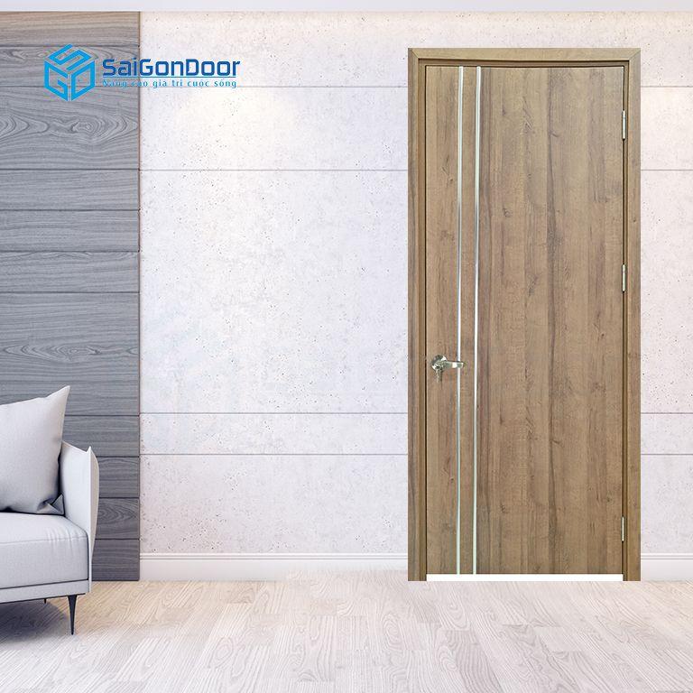 Cửa gỗ nhựa PVC sang trọng và có kết cấu siêu nhẹ tại SaiGonDoor