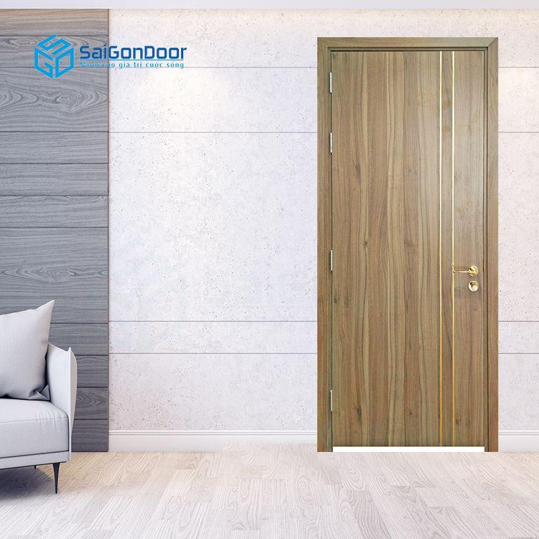 Cửa gỗ nhựa PVC sang trọng và có kết cấu siêu nhẹ tại SaiGonDoor