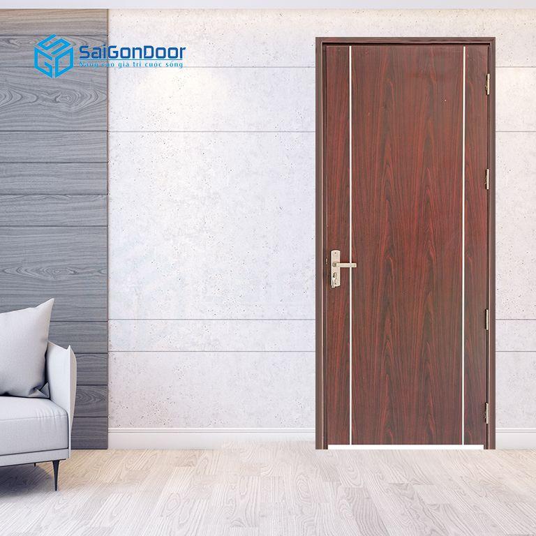 Cửa gỗ nhựa PVC sang trọng và có kết cấu siêu nhẹ tại SaiGonDoor