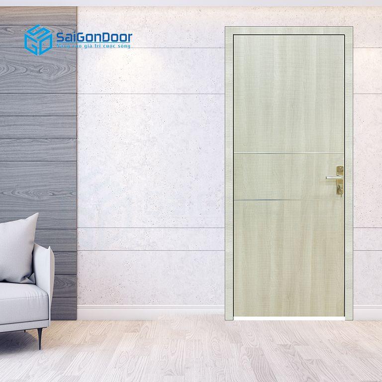 Cửa gỗ nhựa PVC sang trọng và có kết cấu siêu nhẹ tại SaiGonDoor