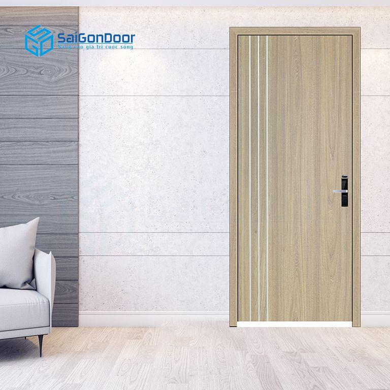 Cửa gỗ nhựa PVC sang trọng và có kết cấu siêu nhẹ tại SaiGonDoor